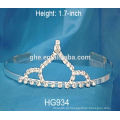 Coroa tiaras cristal rhinestone casamento acessórios para o cabelo alto casamento tiaras fita coroas